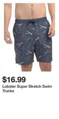 TJ Maxx Lobster Super Stretch Swim Trunks offer