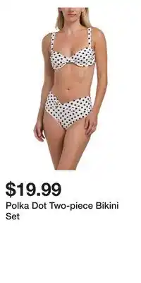 TJ Maxx Polka Dot Two-piece Bikini Set offer