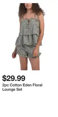 TJ Maxx 2pc Cotton Eden Floral Lounge Set offer