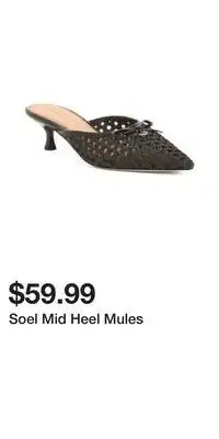TJ Maxx Soel Mid Heel Mules offer