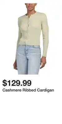 TJ Maxx Cashmere Ribbed Cardigan offer