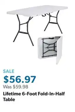 Sam's Club Lifetime 6-Foot Fold-In-Half Table offer