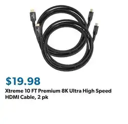 Sam's Club Xtreme 10 FT Premium 8K Ultra High Speed HDMI Cable offer