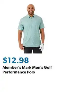 Sam's Club Member's Mark Men's Golf Performance Polo offer