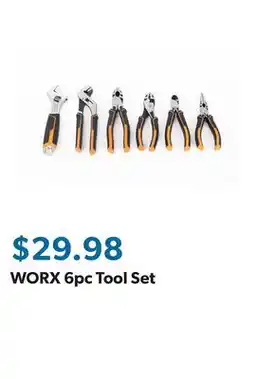 Sam's Club WORX 6pc Tool Set offer
