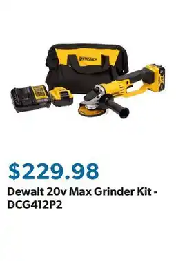 Sam's Club Dewalt 20v Max Grinder Kit - DCG412P2 offer