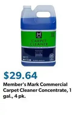 Sam's Club Member's Mark Commercial Carpet Cleaner Concentrate, 1 gal., 4 pk offer