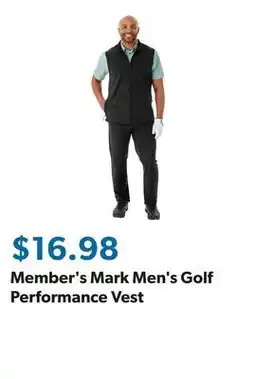 Sam's Club Member's Mark Men's Golf Performance Vest offer