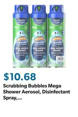 Sam's Club Scrubbing Bubbles Mega Shower Aerosol, Disinfectant Spray, Rainshower Scent, 20 oz., 3 ct offer
