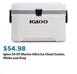 Sam's Club Igloo 54 QT Marine Ultra Ice Chest Cooler, White and Gray offer