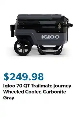Sam's Club Igloo 70 QT Trailmate Journey Wheeled Cooler, Carbonite Gray offer