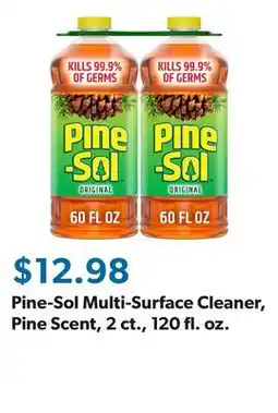 Sam's Club Pine-Sol Multi-Surface Cleaner, Pine Scent, 2 ct., 120 fl. oz offer
