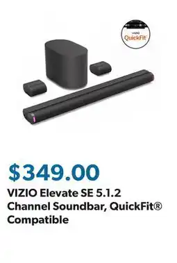 Sam's Club VIZIO Elevate SE 5.1.2 Channel Soundbar, QuickFit Compatible offer