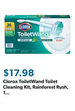Sam's Club Clorox ToiletWand Toilet Cleaning Kit, Rainforest Rush, 1 ToiletWand Handle + 36 Refills offer