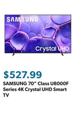 Sam's Club SAMSUNG 70 Class U8000F Series 4K Crystal UHD Smart TV offer