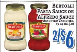 Trade Fair Supermarket BERTOLLI PASTA SAUCE OR ALFREDO SAUCE offer
