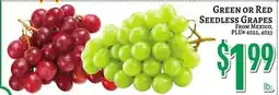 Trade Fair Supermarket Green or Red Seedless Grapes offer
