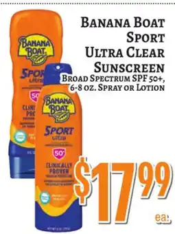 Trade Fair Supermarket BANANA BOAT SPORT Ultra Clear Sunscreen offer
