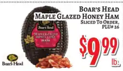 Trade Fair Supermarket Boar's Head MAPLE GLAZED HONEY HAM offer