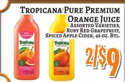 Trade Fair Supermarket TROPICANA PURE PREMIUM ORANGE JUICE offer
