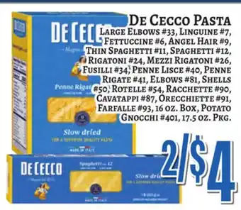 Trade Fair Supermarket De Cecco PASTA offer