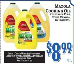 Trade Fair Supermarket MAZOLA COOKING OIL offer