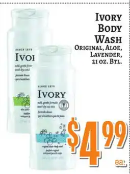 Trade Fair Supermarket IVORY BODY WASH offer