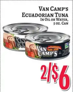 Trade Fair Supermarket Van Camp's Ecuadorian Tuna offer