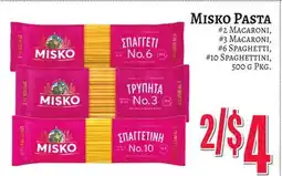 Trade Fair Supermarket Misko PASTA offer