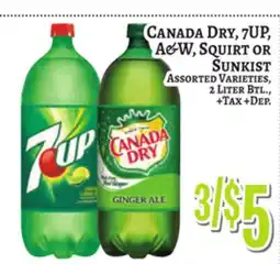 Trade Fair Supermarket CANADA DRY, 7UP, A&W, SQUIRT OR SUNKIST offer