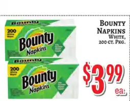 Trade Fair Supermarket BOUNTY NAPKINS offer