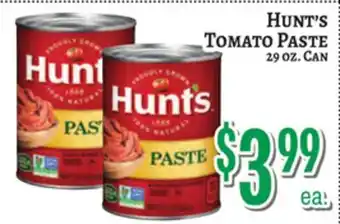 Trade Fair Supermarket HUNT'S TOMATO PASTE offer