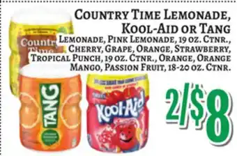 Trade Fair Supermarket COUNTRY TIME LEMONADE, KOOL-AID OR TANG offer