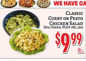 Trade Fair Supermarket CLASSIC CURRY OR PESTO CHICKEN SALAD offer