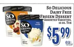 Trade Fair Supermarket So Delicious DAIRY FREE Frozen Dessert offer