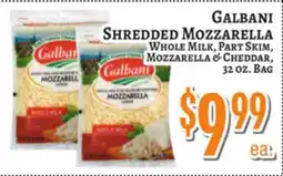Trade Fair Supermarket GALBANI SHREDDED MOZZARELLA offer