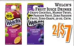 Trade Fair Supermarket WELCH'S FRUIT JUICE DRINKS offer