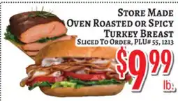 Trade Fair Supermarket STORE MADE OVEN ROASTED OR SPICY TURKEY BREAST offer