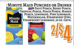 Trade Fair Supermarket MINUTE MAID PUNCHES OR DRINKS offer