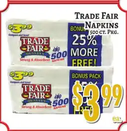 Trade Fair Supermarket TRADE FAIR NAPKINS offer