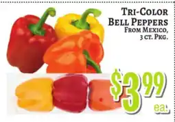 Trade Fair Supermarket Tri-Color Bell Peppers offer