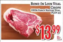 Trade Fair Supermarket BONE-IN LOIN VEAL CHOPS offer
