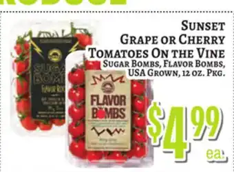 Trade Fair Supermarket SUNSET Grape or Cherry Tomatoes On The Vine offer