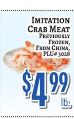 Trade Fair Supermarket IMITATION CRAB MEAT offer