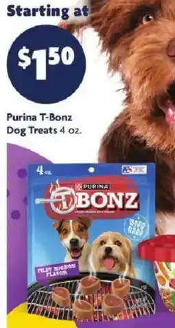 Family Dollar Purina T-Bonz dog treats offer