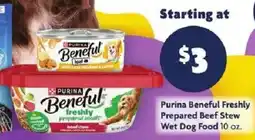 Family Dollar Purina Beneful Freshly Prepared Beef Stew Wet Dog Food offer