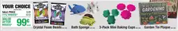 Menards Crystal Foam Beads Bath Sponge 3-Pack Mini Baking Cups Garden Tin Plaque offer