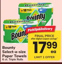 ACME Bounty Select-a-size Paper Towels offer