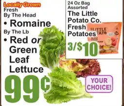 SuperFresh Locally Grown Fresh By The Head • Romaine • Red or Green Leaf Lettuce offer