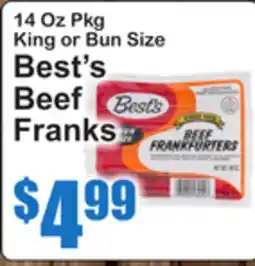 SuperFresh Best's Beef Franks offer